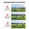 image:imageVEVOR Soccer Baseball Rebounder Net 3 Angles Adjustable Soccer Goal Rebounder for Control Passing Practice HeavyDuty Iron Frame amp PE Net Easy Setup Ball Training Equipment for TeensampAdults4x4FT