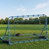 image:imageVEVOR Soccer Baseball Rebounder Net 3 Angles Adjustable Soccer Goal Rebounder for Control Passing Practice HeavyDuty Iron Frame amp PE Net Easy Setup Ball Training Equipment for TeensampAdults7x4FT