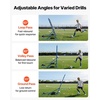 image:imageVEVOR Soccer Baseball Rebounder Net 3 Angles Adjustable Soccer Goal Rebounder for Control Passing Practice HeavyDuty Iron Frame amp PE Net Easy Setup Ball Training Equipment for TeensampAdults7x6FT