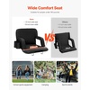 image:imageVEVOR Stadium Seat with Back Support Wide Bleacher Seat Back Folding Portable Padded Reclining Chair with Hook Pocket Cupholder Ideal for Sport Event Beach Camping Concertstadium seat cushion