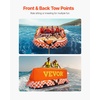 image:imageVEVOR Towable Tubes for Boating 2Rider Inflatable Boat Tubes and Towables 340 lbs Capacity Water Sport Tubes for Boat to Pull  with 2 Cockpits Full Nylon Cover Padded Grab Handles amp Safety Valve4Riders