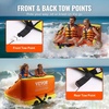 image:imageVEVOR Towable Tubes for Boating 2Rider Inflatable Boat Tubes and Towables 340 lbs Capacity Water Sport Tubes for Boat to Pull  with 2 Cockpits Full Nylon Cover Padded Grab Handles amp Safety Valve2Riders