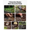 image:imageVEVOR Waterproof Metal Detector 12 Professional High Accuracy Gold Detector for Adults with Display Wireless Headphones 7 Modes Adjustable Length for Detecting Gold Treasure Hunting IP68NEW12inch Fully waterproof