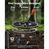 image:imageVEVOR Waterproof Metal Detector 12 Professional High Accuracy Gold Detector for Adults with Display Wireless Headphones 7 Modes Adjustable Length for Detecting Gold Treasure Hunting IP68NEW12inch