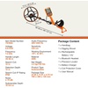 image:imageVEVOR Waterproof Metal Detector 12 Professional High Accuracy Gold Detector for Adults with Display Wireless Headphones 7 Modes Adjustable Length for Detecting Gold Treasure Hunting IP6812inch