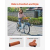 image:imageVEVOR Women Beach Cruiser Bike 2426 Inch 17 Speed Pink amp Light Blue Ladies Bicycle Adjustable Seat Front Basket amp Rear Rack Perfect for Daily Riding Shopping amp FitnessLight blue