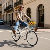 image:imageVEVOR Women Beach Cruiser Bike 2426 Inch 17 Speed Pink amp Light Blue Ladies Bicycle Adjustable Seat Front Basket amp Rear Rack Perfect for Daily Riding Shopping amp FitnessWhite