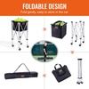 image:imageVEVORFoldable Tennis Ball Hopper Holds 150180 Tennis Balls Lightweight Aluminum Alloy Tennis Ball Basket Cart with Wheels for Tennis Playerblack