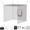 image:imageVEVOR Baseball Batting Netting10355570 FT Golf Softball Baseball Batting Hitting Training Net Professional Practice Portable Pitching Cage Battings Cages Netting for Indoor Outdoor NET ONLY10 FT Golf Batting Cage