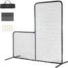 image:imageVEVOR Batting Screen  Baseball amp Softball Protector with Carry Bag amp Ground Stakes Pitching Net for Pitchers Protection7x7 ft