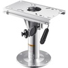 image:imageVEVOR Boat Seat Pedestal Adjustable Height from 1339 to 192 Inches Aluminum Alloy Boat Chair Base with Slide 5inch Sliding Travel Locking Design Ideal for Fishing and Boating EnthusiastsPedestal and Slide