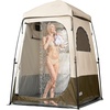 image:imageVEVOR Camping Shower Tent 1 Room Portable Privacy Tent Changing Room with Ground Stakes Ropes Carry Bag and Steel Poles 200D Oxford Fabric with Silver Coating for Camping Beach FishingKhaki