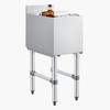image:imageVEVOR Commercial Ice Bin19 Inch Stainless Steel Ice Chest with Sliding Lid and Bottle Holders Cooler Cart Cocktail Unit for Bar Restaurant Pub NSF Certified12 x 19 x 33