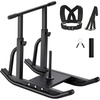 image:imageVEVOR Football Sleds and Chutes Weight Sled Football Training Pull Push Running Sled Fitness Workout Sled Push Gym Equipment Adjustable Height Handle Compatible 12 in Weight PlatesTHandle Black