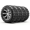 image:imageVEVOR Golf Cart Wheels 12 20x1012 Black Aluminum Alloy Golf Cart Tires and Wheels Combo Set of 4 Fit Club Car EZGO Yamaha 4 Ply Rubber 4Lug Lawn Mower Tires amp Rims 800 lbs Load AllTerrain20x1012