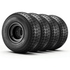 image:imageVEVOR Golf Cart Wheels 12 20x1012 Black Aluminum Alloy Golf Cart Tires and Wheels Combo Set of 4 Fit Club Car EZGO Yamaha 4 Ply Rubber 4Lug Lawn Mower Tires amp Rims 800 lbs Load AllTerrain18x858