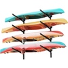 Wall Mount-4 Kayaks-Black