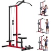 image:imageVEVOR LAT Pulldown Attachments Cable Machine Rowing Tbar Vbar Tricep Pull Down Bar Back Strength Training Rubber Coated Handle Grip Bicep Curl Tricep LAT Pulldown Bar for Home Gym Fitness2in1 LAT Pulldown
