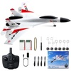 image:imageVEVOR RC Plane 2 Channel Remote Control Airplane 24GHZ with 6Axis Gyro Stabilizeramp2 Batteries F22 Fighter Aircraft Plane Toy for Adults Kids Beginners Boys BirthdayXmas Child Gift4CHSU27