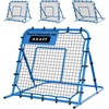 image:imageVEVOR Soccer Baseball Rebounder Net 3 Angles Adjustable Soccer Goal Rebounder for Control Passing Practice HeavyDuty Iron Frame amp PE Net Easy Setup Ball Training Equipment for TeensampAdults4x4FT