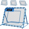 image:imageVEVOR Soccer Baseball Rebounder Net 3 Angles Adjustable Soccer Goal Rebounder for Control Passing Practice HeavyDuty Iron Frame amp PE Net Easy Setup Ball Training Equipment for TeensampAdults5x4FT