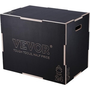 image:imageVEVOR 3 in 1 Plyometric Jump Box EasytoAssemble Wood Plyo Box for Jumping Trainers Home Gym Training and Conditioning30x24x20