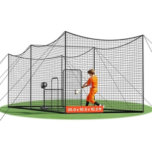 image:imageVEVOR Baseball Batting Cage1240 Ft Carbon SteelFiberglasss Portable Batting Cage Battings Cages Netting for Indoor Outdoor35 FT Carbon Steel Frame