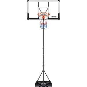 image:imageVEVOR Basketball Hoop 28 32 44 48 54 Inchs PC Backboard Height Adjustable Basketball Portable Hoop amp Goal Regulation Basketball Hoop Outdoor Teens Adults Basketball Court Schools ParksUpgraded Adjustable 52510ft  48 inch Backboard