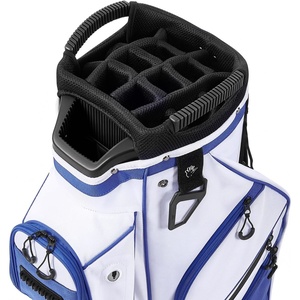 image:imageVEVOR Golf Cart Bag Top Divider Organizer Upgrated Golf Club Bag with Shoulder Straps Support Legs Rain Hood Storage Pockets Lightweight Polyester for Men amp WomenBlue