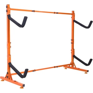 image:imageVEVOR Kayak Storage Rack for 4 Kayaks Holds 220 lbs Heavy Duty Freestanding Stand for Indoor Outdoor Garage Shed Dock Storage Rack Stand Holder for Canoe Small Boat SUP Surfboard amp PaddleboardFreestanding2 KayaksOrangeUpdated