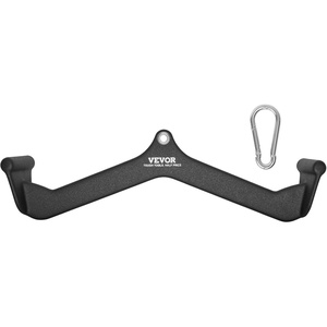 image:imageVEVOR LAT Pulldown Attachments Cable Machine Rowing Tbar Vbar Tricep Pull Down Bar Back Strength Training Rubber Coated Handle Grip Bicep Curl Tricep LAT Pulldown Bar for Home Gym Fitness23x45x67