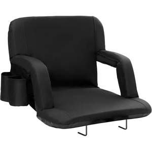 image:imageVEVOR Stadium Seat with Back Support Wide Bleacher Seat Back Folding Portable Padded Reclining Chair with Hook Pocket Cupholder Ideal for Sport Event Beach Camping Concertstadium seat cushion