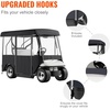 image:imageHappybuy Golf Cart Enclosure 4Person Golf Cart Cover 4Sided Fairway Deluxe 300D Waterproof Driving Enclosure with Transparent Windows Fit for EZGO Club Car Yamaha CartBK 866