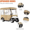 image:imageHappybuy Golf Cart Enclosure 4Person Golf Cart Cover 4Sided Fairway Deluxe 300D Waterproof Driving Enclosure with Transparent Windows Fit for EZGO Club Car Yamaha CartBG 787