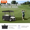 image:imageHappybuy Golf Cart Enclosure 4Person Golf Cart Cover 4Sided Fairway Deluxe 300D Waterproof Driving Enclosure with Transparent Windows Fit for EZGO Club Car Yamaha CartBK 866