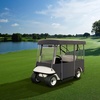 image:imageHappybuy Golf Cart Enclosure 4Person Golf Cart Cover 4Sided Fairway Deluxe 300D Waterproof Driving Enclosure with Transparent Windows Fit for EZGO Club Car Yamaha CartBK 866