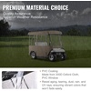 image:imageHappybuy Golf Cart Enclosure 4Person Golf Cart Cover 4Sided Fairway Deluxe 300D Waterproof Driving Enclosure with Transparent Windows Fit for EZGO Club Car Yamaha CartBG 787