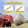 image:imageMophorn Pair Hay Spear 43 Bale Spear 3000 lbs Capacity Bale Spike Quick Attach Square Hay Bale Spears 1 34 Red Coated Bale Forks Bale Hay Spike with Hex Nut amp Sleeve for Buckets Tractors Loaders39