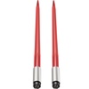image:imageMophorn Pair Hay Spear 43 Bale Spear 3000 lbs Capacity Bale Spike Quick Attach Square Hay Bale Spears 1 34 Red Coated Bale Forks Bale Hay Spike with Hex Nut amp Sleeve for Buckets Tractors Loaders39