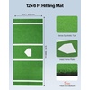 image:imageVEVOR 12x610x38 Upgraded BaseballSoftball Batting Mat with Home Plate  15MM Thicken AntiFade Turf amp AntiSlip Foam Backing Portable Hitting Trainer for CageIndoorOutdoor PracticeGreen