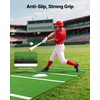 image:imageVEVOR 12x610x38 Upgraded BaseballSoftball Batting Mat with Home Plate  15MM Thicken AntiFade Turf amp AntiSlip Foam Backing Portable Hitting Trainer for CageIndoorOutdoor PracticeGreen