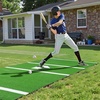 image:imageVEVOR 12x610x38 Upgraded BaseballSoftball Batting Mat with Home Plate  15MM Thicken AntiFade Turf amp AntiSlip Foam Backing Portable Hitting Trainer for CageIndoorOutdoor PracticeGreen