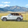 image:imageVEVOR 270 Degree Awning with Bulitin LED Light 3 Colors 133 sqft Driver Side Vehicle Awning UV50 Waterproof Car Side Awnings AllWeather Overland Awnings Car Shelter for SUV Truck CampingKhaki 270 10553ft Car Awning
