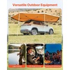 image:imageVEVOR 270 Degree Awning with Bulitin LED Light 3 Colors 133 sqft Driver Side Vehicle Awning UV50 Waterproof Car Side Awnings AllWeather Overland Awnings Car Shelter for SUV Truck CampingKhaki 270 2067ft Car Awning