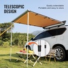 image:imageVEVOR 270 Degree Awning with Bulitin LED Light 3 Colors 133 sqft Driver Side Vehicle Awning UV50 Waterproof Car Side Awnings AllWeather Overland Awnings Car Shelter for SUV Truck CampingKhaki 66X82ft Car Awning