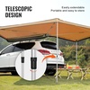 image:imageVEVOR 270 Degree Awning with Bulitin LED Light 3 Colors 133 sqft Driver Side Vehicle Awning UV50 Waterproof Car Side Awnings AllWeather Overland Awnings Car Shelter for SUV Truck CampingKhaki 270 15482ft Car Awning