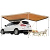 image:imageVEVOR 270 Degree Awning with Bulitin LED Light 3 Colors 133 sqft Driver Side Vehicle Awning UV50 Waterproof Car Side Awnings AllWeather Overland Awnings Car Shelter for SUV Truck CampingKhaki 270 15482ft Car Awning