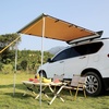 image:imageVEVOR 270 Degree Awning with Bulitin LED Light 3 Colors 133 sqft Driver Side Vehicle Awning UV50 Waterproof Car Side Awnings AllWeather Overland Awnings Car Shelter for SUV Truck CampingKhaki 46X66ft Car Awning