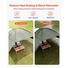 image:imageVEVOR 270 Degree Awning with Bulitin LED Light 3 Colors 133 sqft Driver Side Vehicle Awning UV50 Waterproof Car Side Awnings AllWeather Overland Awnings Car Shelter for SUV Truck CampingArmyGreen 10X7ft Car Awning