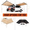 image:imageVEVOR 270 Degree Awning with Bulitin LED Light 3 Colors 133 sqft Driver Side Vehicle Awning UV50 Waterproof Car Side Awnings AllWeather Overland Awnings Car Shelter for SUV Truck CampingKhaki 46X66ft Car Awning